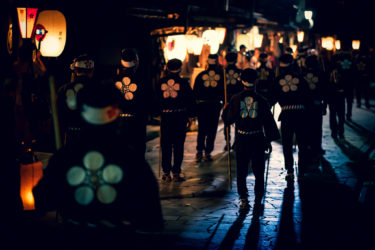 高岡市金屋町　御印祭前夜祭　弥栄節街流し（2019/6/19）