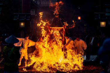大迫力！射水市櫛田神社火渡り神事（2019/9/10）