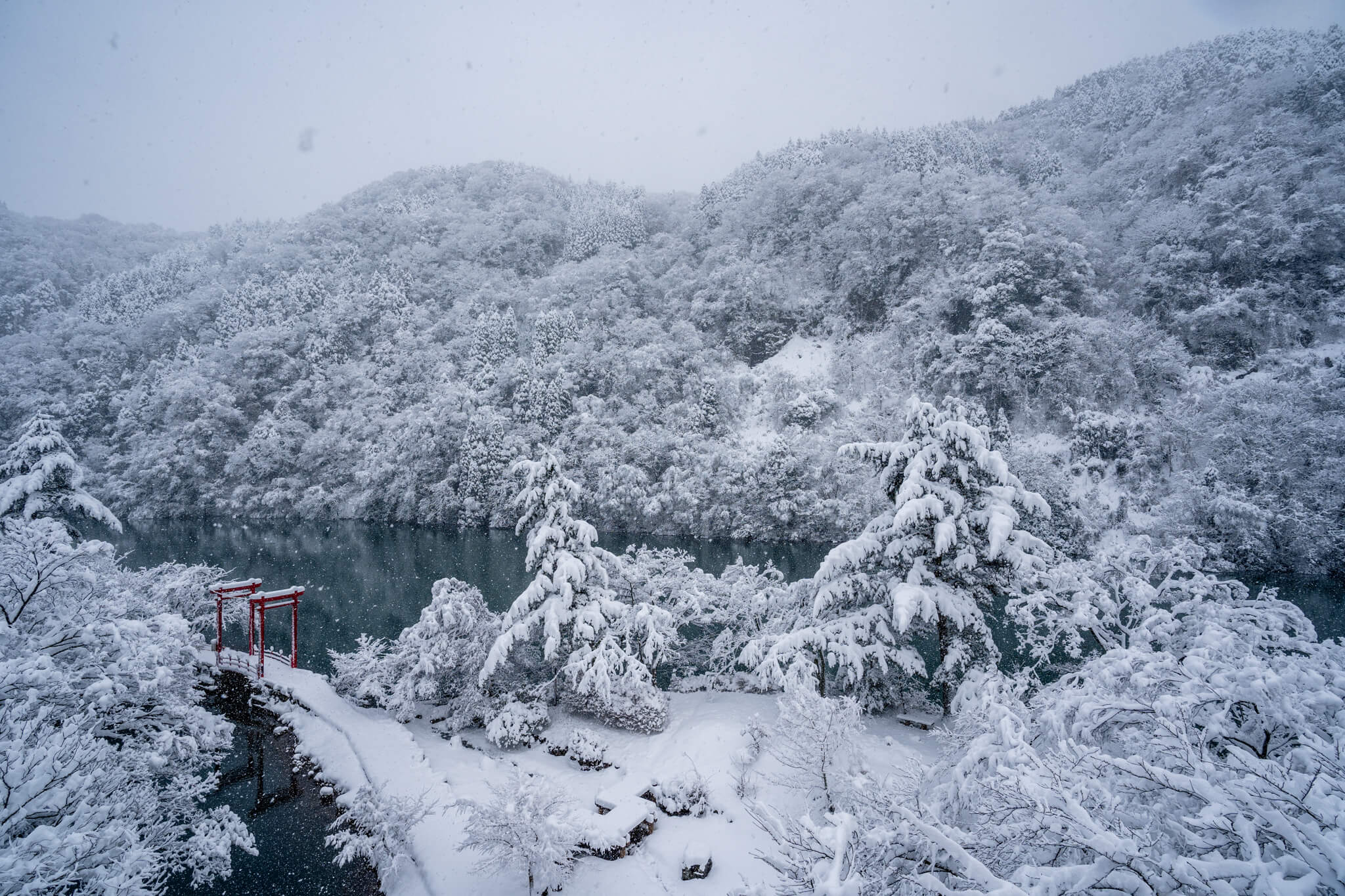 写真 砺波市庄川水記念公園の雪景色 Vr 北陸