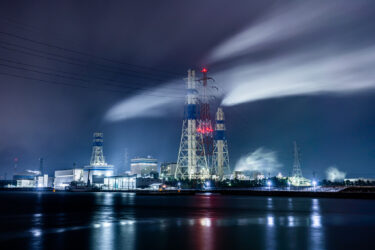富山市・高岡市・射水市の冬の工場夜景