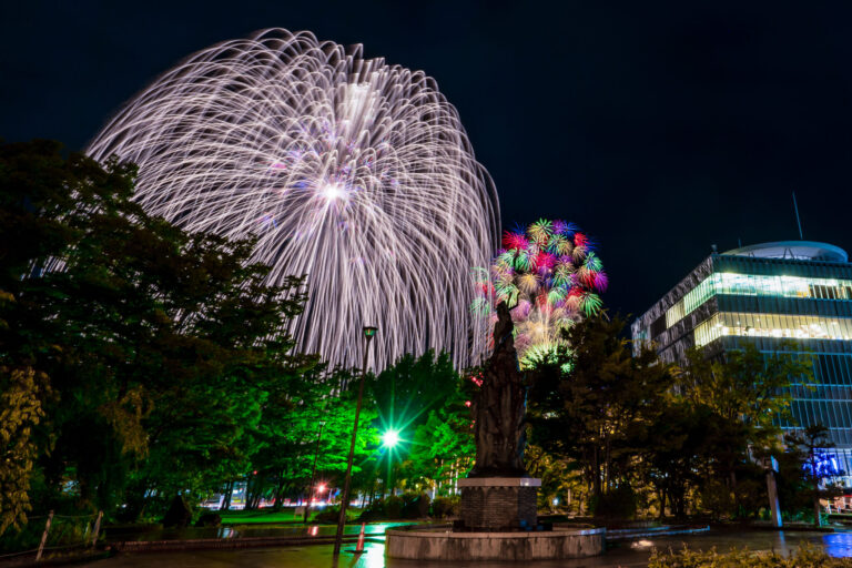 写真】富山県唯一の三尺玉！滑川市ふるさと龍宮花火大会(2022/7/16)|VR