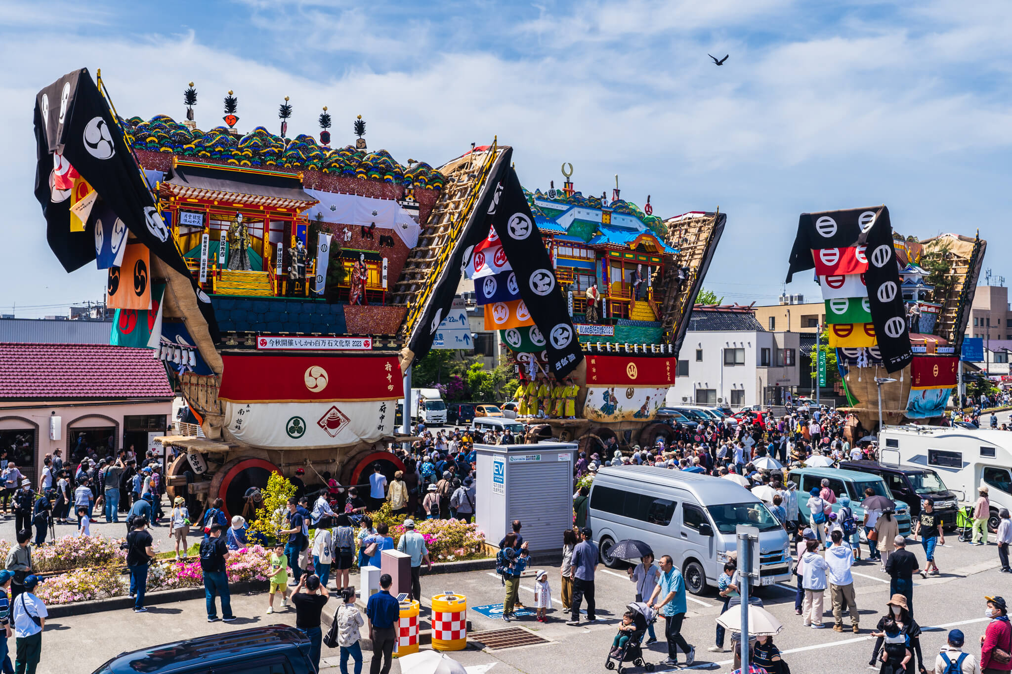 写真】七尾市青柏祭のでか山&能登よさこい祭りプレイベント（2023/5/5