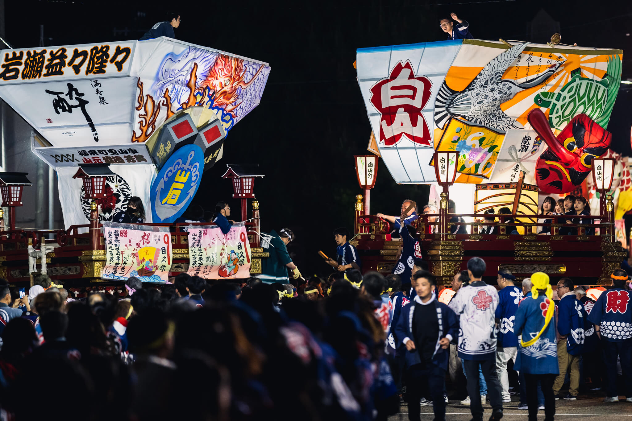 写真】4年ぶりに11基勢ぞろい！岩瀬曳山車祭り2日目（2023/5/18）|VR:北陸