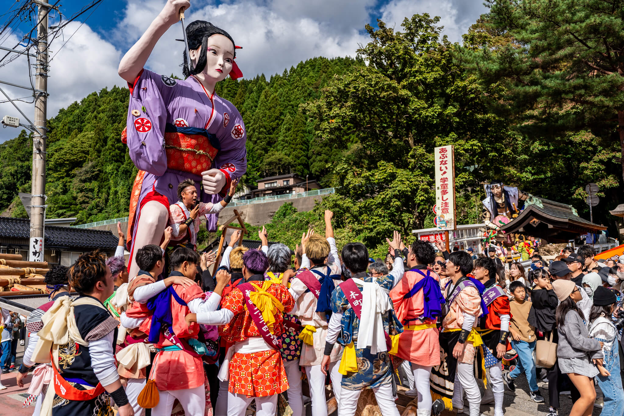 【写真】粋な造り物行列!ほうらい祭り1日目(2023/10/7)|VR:北陸