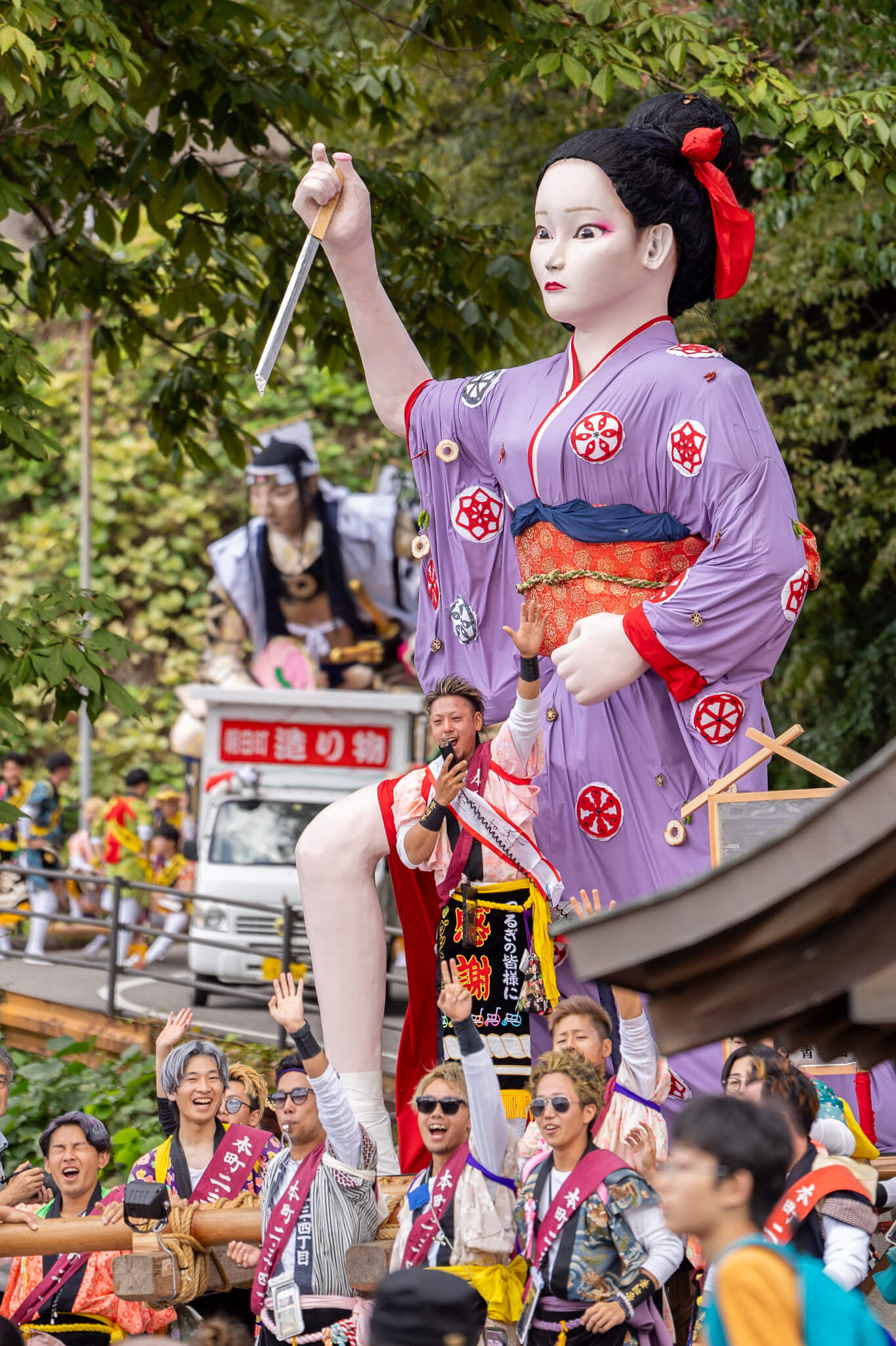 【写真】粋な造り物行列!ほうらい祭り1日目(2023/10/7)|VR:北陸