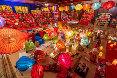 和とベトナムランタンの融合！ひなまつり特別ライトアップ in 滑川市旧宮崎酒造（2024/3/2-5）