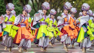 雨の第24回富山のよさこい祭り1日目（2024/9/21）