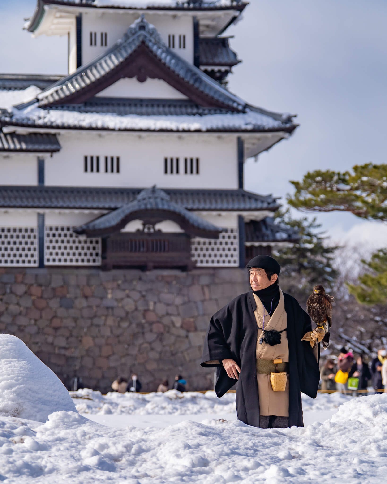 写真】～冬のおもてなし～鷹匠による放鷹術 in 金沢城公園（2025/2/23