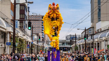 たかまちまつり 第50回高岡獅子舞大競演会 台湾獅子の演舞（2025/5/3）