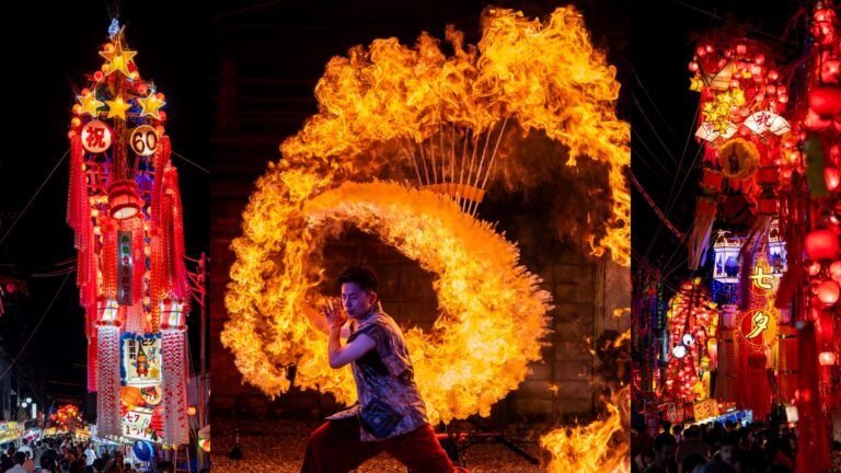 写真】第60回戸出七夕祭り HARUKIファイヤーショー（2025/7/4）|VR:北陸