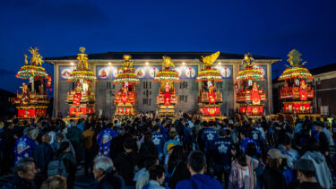 伏木曳山祭1日目 山倉前ライトアップ（2026/5/15）